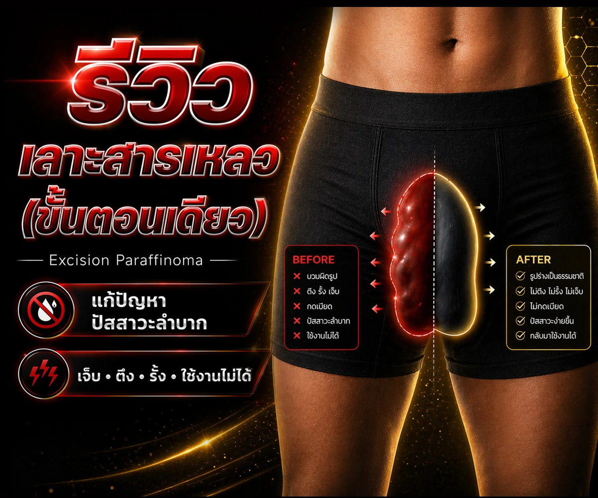 รีวิวเลาะ/ขูดสารเหลว สารแปลกปลอม @ Lover Clinic